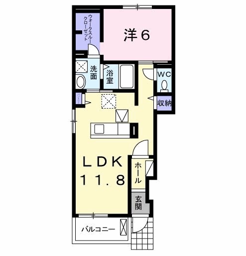 101号室 間取り