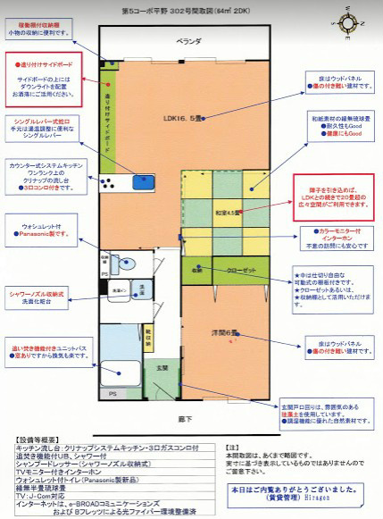 第5コーポ平野 間取り