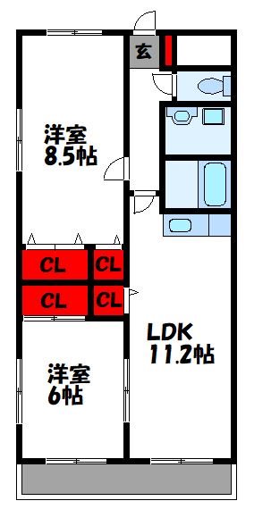 クレセール新宮 間取り