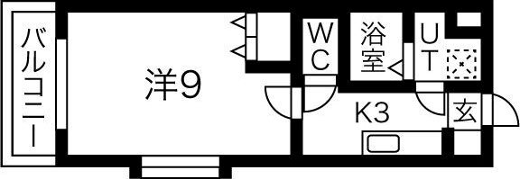 MYUⅡ 401号室 間取り
