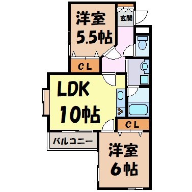 ＭＥＬＬＯＷＨＩＬＬＳ 間取り図