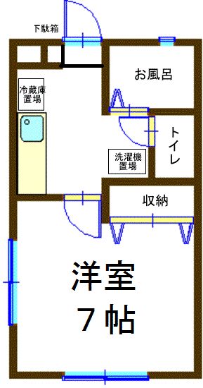 ロイヤルハイツⅣ 102号室 間取り