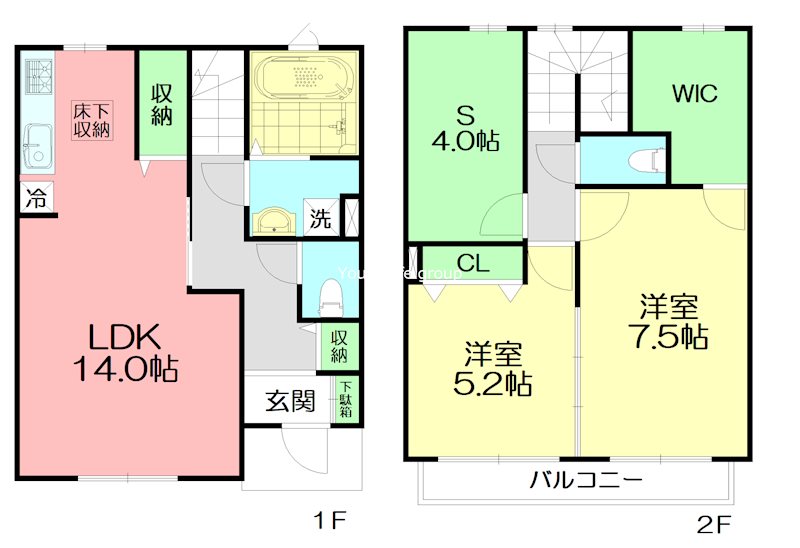 リヴィエール旭町 5号室 間取り