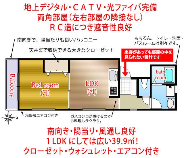 蓮正寺マンション 102号室 間取り