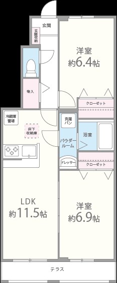 ocailla（オカイラ） 103号室 間取り