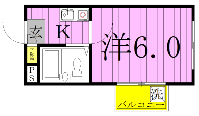 ジュネパレス柏第４６ 204号室 間取り