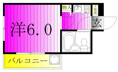 ジュネパレス柏第４６ 204号室 間取り