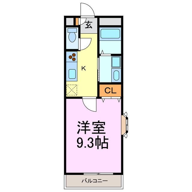 アンプルールリーブルクロワール 間取り図