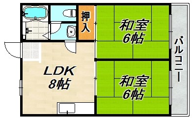 寿ハイツ 間取り図