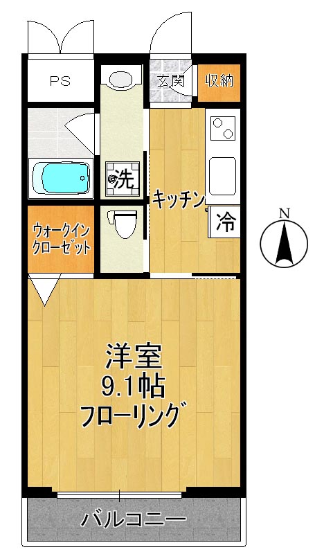 ヴィラ・フォンテーヌ  206号室 間取り