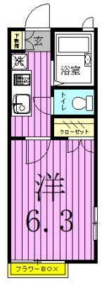 フローラルタウン八潮 間取り図