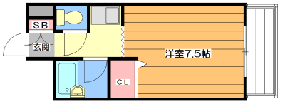 ル・ウエスト・チトセ 間取り図