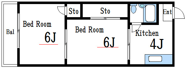 マンション松村 間取り図