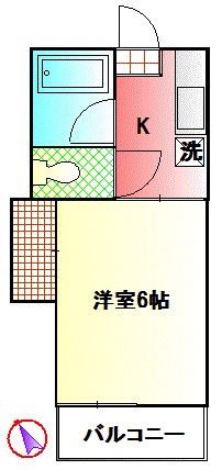 サンテラス第2 203号室 間取り
