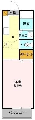 アクアパレス X01~X08号室 間取り