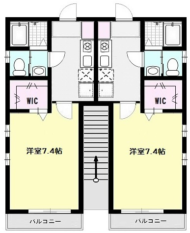 Lahaina初石 X01~X02(1F)号室 間取り
