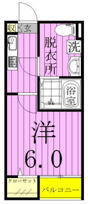 La　Verita　松戸　～ラヴェリタマツド～ 203号室 間取り