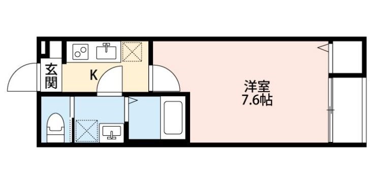 プリムローズ松戸 105号室 間取り