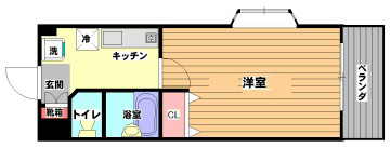 アズビー千里山 間取り図
