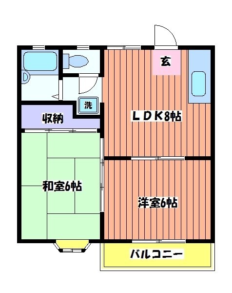 ハイツシャルム 間取り図