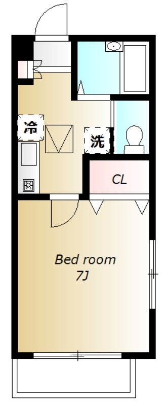ファミール富士見 104号室 間取り