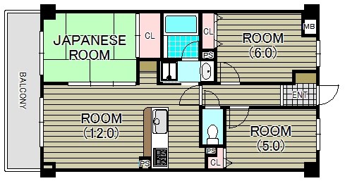 ベル・エール K.M 間取り