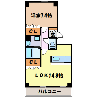 ステイタカダ 間取り図