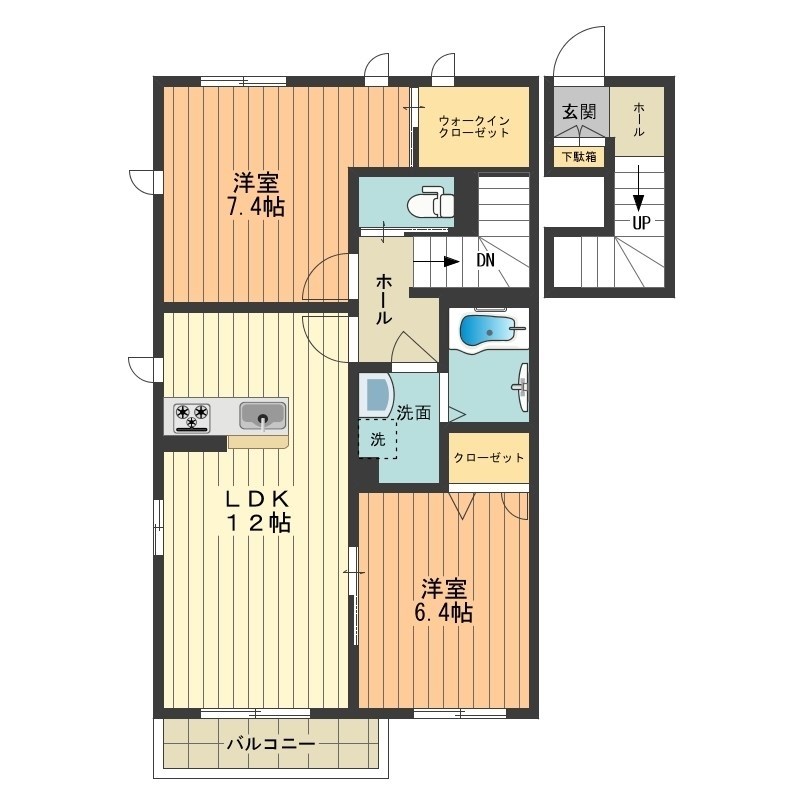 モンパルナス 間取り図