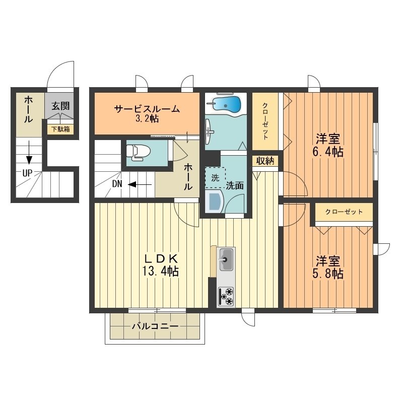 モンパルナス 間取り図