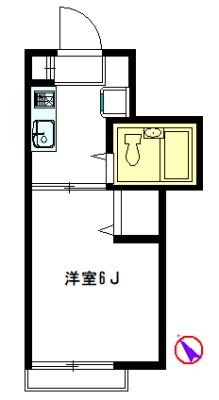 コアロードアイ  202号室 間取り