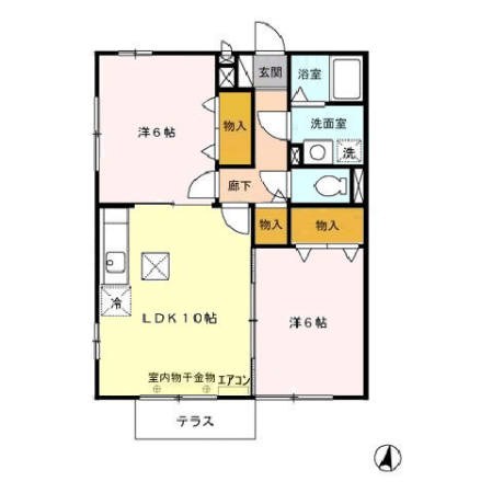 102号室 間取り