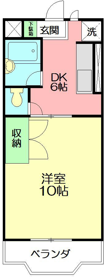 サングレースⅡ 203号室 間取り
