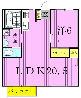 アークス柏の葉 202号室 間取り