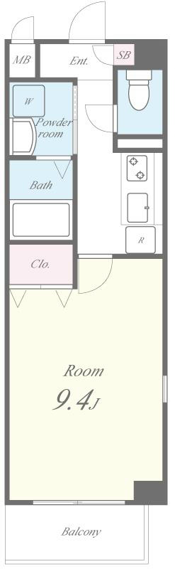 ヴィラージュ横浜 間取り図