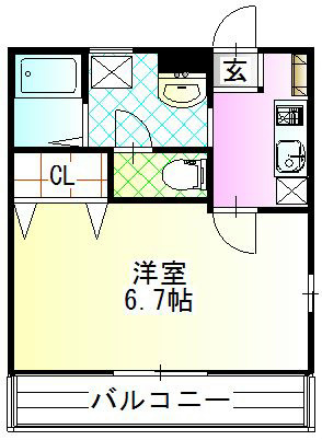 コンフォーレ伊勢原  302号室 間取り