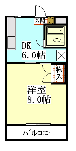 ハッピーライフ 106号室 間取り