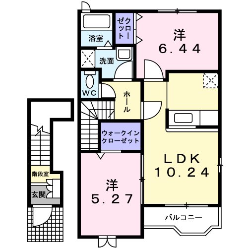 アセント・ヴィラⅡ 間取り図