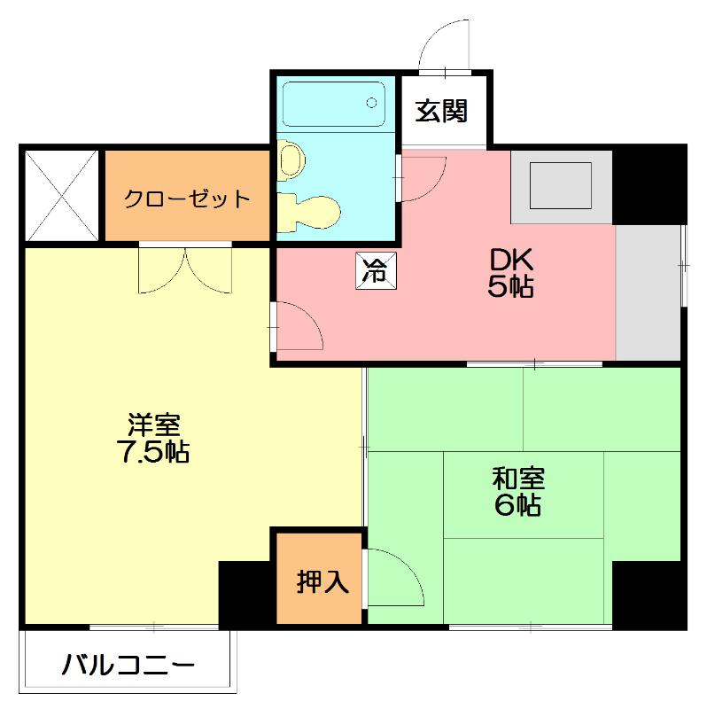 沢田ビル 303号室 間取り