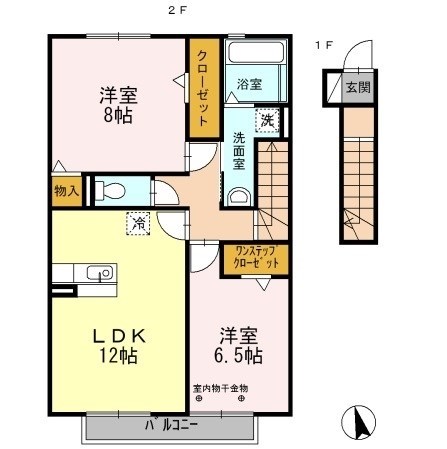 Marcher Forme 202号室 間取り
