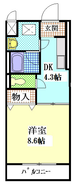 クレアールあいの 間取り図