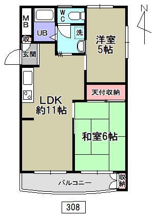 青木公園マンション 間取り