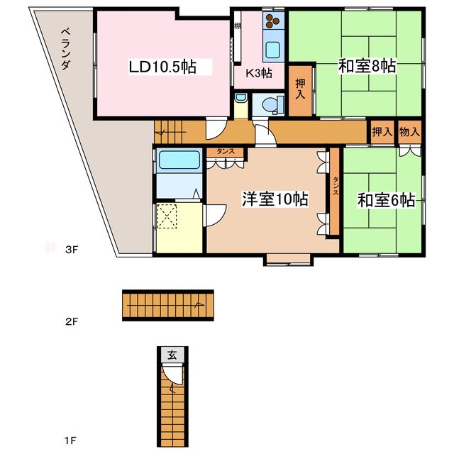 県の森戸建 間取り