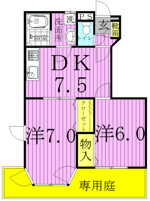 サンヒルズ柳沢２ 間取り図