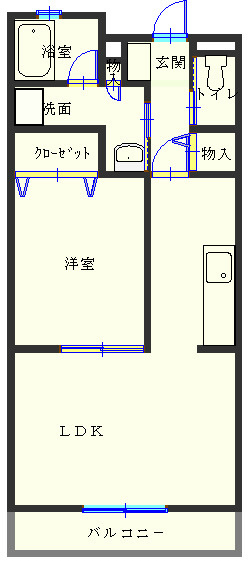 リヴェールJ・８ 間取り図