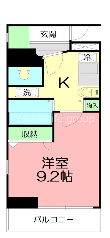 アルテール湘南 608号室 間取り