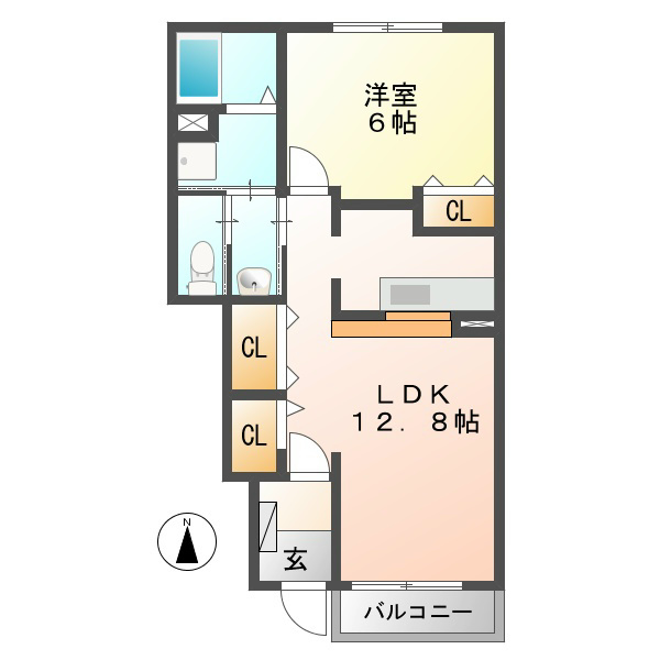 グランデ新田B 間取り