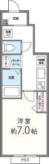 ヴェルドミール園田 117号室 間取り