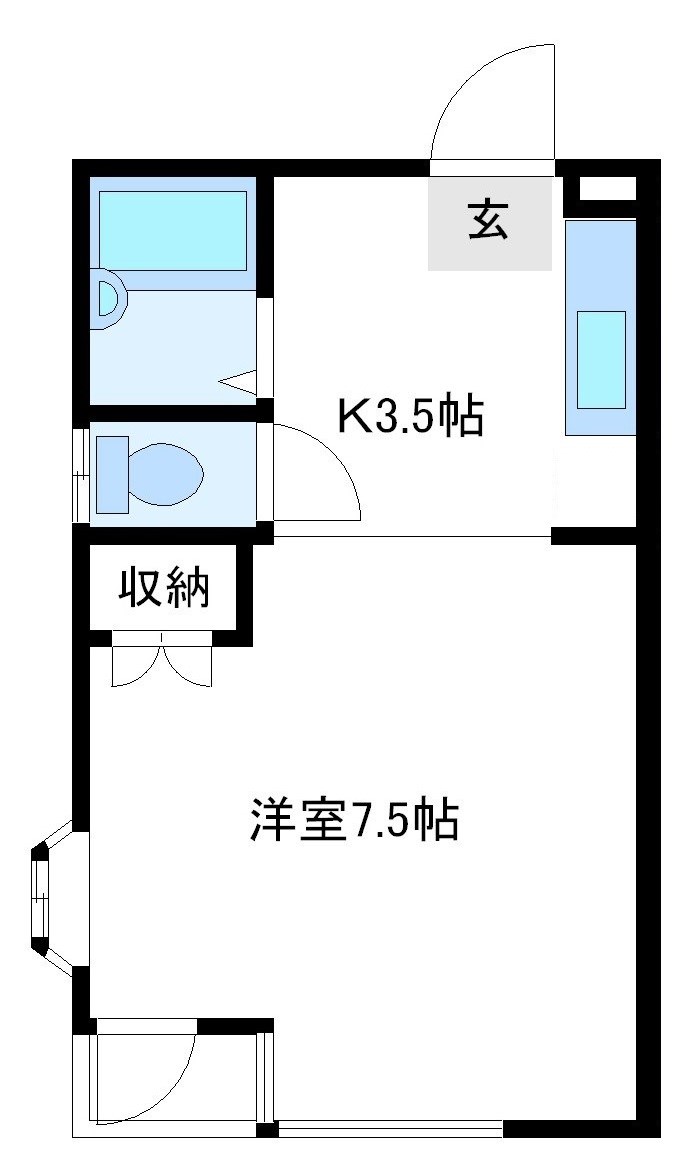 エグゼ沼袋 302号室 間取り