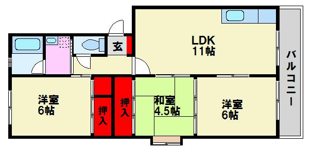 レジデンス渡邊 間取り図