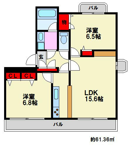 サンルージュ 間取り図